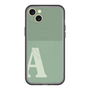 スリムプロテクションプレミアムケース with MagSafe［ オリジナル - initial two tone - A green ］