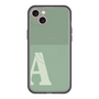 スリムプロテクションプレミアムケース with MagSafe［ オリジナル - initial two tone - A green ］