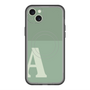 スリムプロテクションプレミアムケース with MagSafe［ オリジナル - initial two tone - A green ］