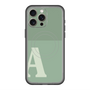 スリムプロテクションプレミアムケース with MagSafe［ オリジナル - initial two tone - A green ］