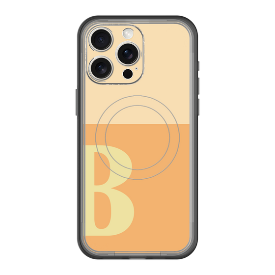 スリムプロテクションプレミアムケース with MagSafe［ オリジナル - initial two tone - B orange ］