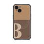 スリムプロテクションプレミアムケース with MagSafe［ オリジナル - initial two tone - B brown ］