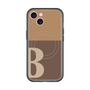 スリムプロテクションプレミアムケース with MagSafe［ オリジナル - initial two tone - B brown ］