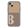 スリムプロテクションプレミアムケース with MagSafe［ オリジナル - initial two tone - B brown ］