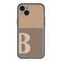 スリムプロテクションプレミアムケース with MagSafe［ オリジナル - initial two tone - B brown ］