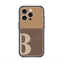 スリムプロテクションプレミアムケース with MagSafe［ オリジナル - initial two tone - B brown ］