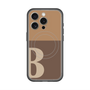 スリムプロテクションプレミアムケース with MagSafe［ オリジナル - initial two tone - B brown ］