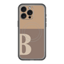 スリムプロテクションプレミアムケース with MagSafe［ オリジナル - initial two tone - B brown ］
