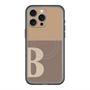 スリムプロテクションプレミアムケース with MagSafe［ オリジナル - initial two tone - B brown ］