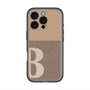 スリムプロテクションプレミアムケース with MagSafe［ オリジナル - initial two tone - B brown ］