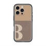 スリムプロテクションプレミアムケース with MagSafe［ オリジナル - initial two tone - B brown ］