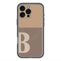 スリムプロテクションプレミアムケース with MagSafe［ オリジナル - initial two tone - B brown ］