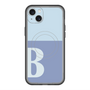 スリムプロテクションプレミアムケース with MagSafe［ オリジナル - initial two tone - B blue ］