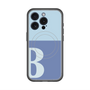 スリムプロテクションプレミアムケース with MagSafe［ オリジナル - initial two tone - B blue ］
