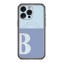 スリムプロテクションプレミアムケース with MagSafe［ オリジナル - initial two tone - B blue ］