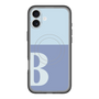 スリムプロテクションプレミアムケース with MagSafe［ オリジナル - initial two tone - B blue ］