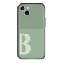スリムプロテクションプレミアムケース with MagSafe［ オリジナル - initial two tone - B green ］