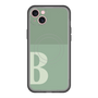 スリムプロテクションプレミアムケース with MagSafe［ オリジナル - initial two tone - B green ］