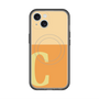 スリムプロテクションプレミアムケース with MagSafe［ オリジナル - initial two tone - C orange ］