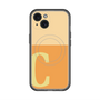 スリムプロテクションプレミアムケース with MagSafe［ オリジナル - initial two tone - C orange ］