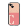 スリムプロテクションプレミアムケース with MagSafe［ オリジナル - initial two tone - C pink ］