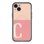 スリムプロテクションプレミアムケース with MagSafe［ オリジナル - initial two tone - C pink ］