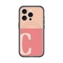 スリムプロテクションプレミアムケース with MagSafe［ オリジナル - initial two tone - C pink ］