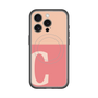スリムプロテクションプレミアムケース with MagSafe［ オリジナル - initial two tone - C pink ］