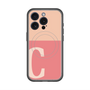 スリムプロテクションプレミアムケース with MagSafe［ オリジナル - initial two tone - C pink ］