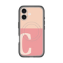スリムプロテクションプレミアムケース with MagSafe［ オリジナル - initial two tone - C pink ］