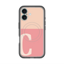 スリムプロテクションプレミアムケース with MagSafe［ オリジナル - initial two tone - C pink ］