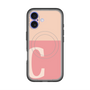 スリムプロテクションプレミアムケース with MagSafe［ オリジナル - initial two tone - C pink ］