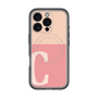 スリムプロテクションプレミアムケース with MagSafe［ オリジナル - initial two tone - C pink ］