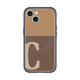 スリムプロテクションプレミアムケース with MagSafe［ オリジナル - initial two tone - C brown ］