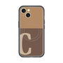 スリムプロテクションプレミアムケース with MagSafe［ オリジナル - initial two tone - C brown ］