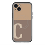 スリムプロテクションプレミアムケース with MagSafe［ オリジナル - initial two tone - C brown ］