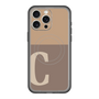 スリムプロテクションプレミアムケース with MagSafe［ オリジナル - initial two tone - C brown ］