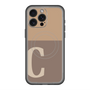 スリムプロテクションプレミアムケース with MagSafe［ オリジナル - initial two tone - C brown ］