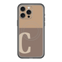 スリムプロテクションプレミアムケース with MagSafe［ オリジナル - initial two tone - C brown ］