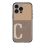 スリムプロテクションプレミアムケース with MagSafe［ オリジナル - initial two tone - C brown ］