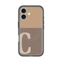 スリムプロテクションプレミアムケース with MagSafe［ オリジナル - initial two tone - C brown ］