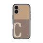 スリムプロテクションプレミアムケース with MagSafe［ オリジナル - initial two tone - C brown ］