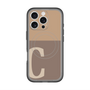 スリムプロテクションプレミアムケース with MagSafe［ オリジナル - initial two tone - C brown ］