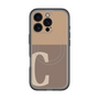 スリムプロテクションプレミアムケース with MagSafe［ オリジナル - initial two tone - C brown ］