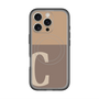 スリムプロテクションプレミアムケース with MagSafe［ オリジナル - initial two tone - C brown ］