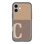 スリムプロテクションプレミアムケース with MagSafe［ オリジナル - initial two tone - C brown ］