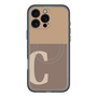 スリムプロテクションプレミアムケース with MagSafe［ オリジナル - initial two tone - C brown ］
