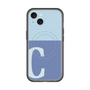 スリムプロテクションプレミアムケース with MagSafe［ オリジナル - initial two tone - C blue ］