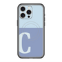 スリムプロテクションプレミアムケース with MagSafe［ オリジナル - initial two tone - C blue ］