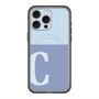 スリムプロテクションプレミアムケース with MagSafe［ オリジナル - initial two tone - C blue ］